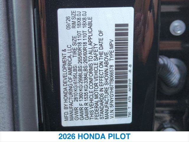 New 2026 Honda Pilot TrailSport image 27