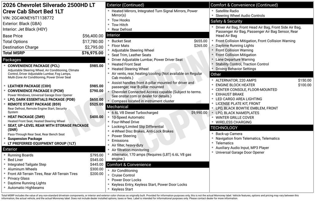 New 2026 Chevrolet Silverado 2500 LT w/ Leather Package image 32