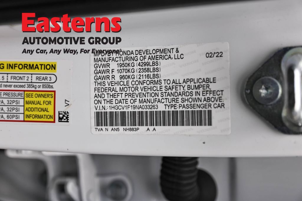 Used 2022 Honda Accord LX image 33