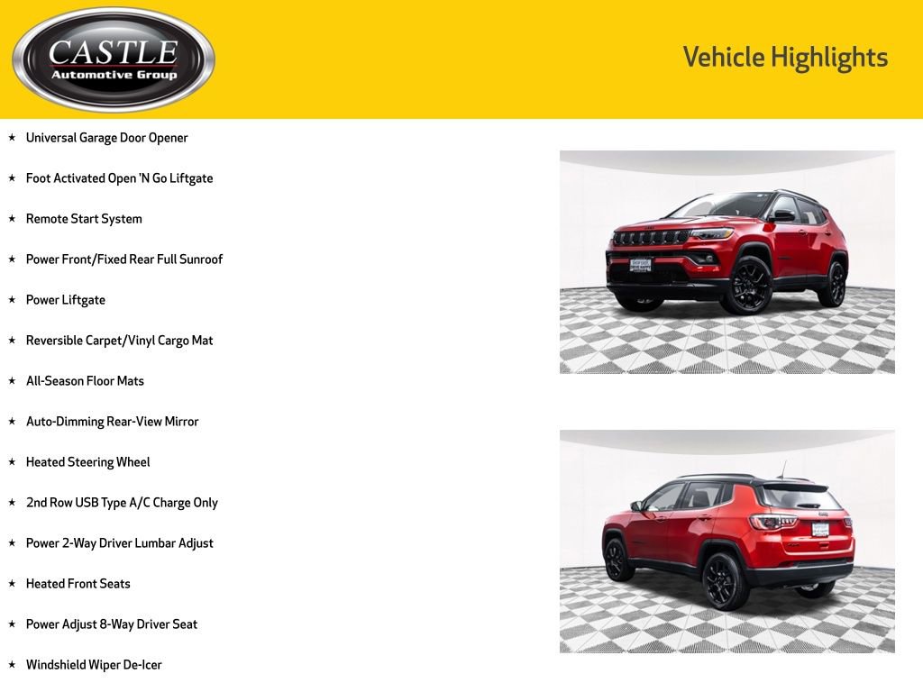Used 2023 Jeep Compass Latitude w/ Sun and Sound Group AWD/4WD image 7