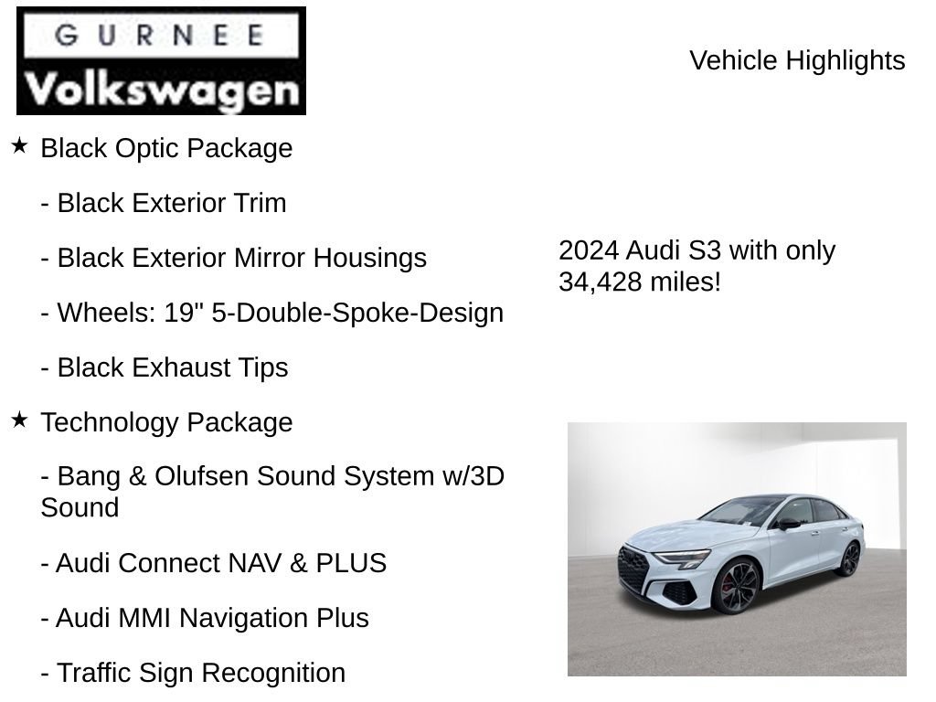 Used 2024 Audi S3 Premium Plus AWD/4WD image 7