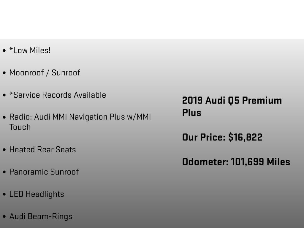 Used 2019 Audi Q5 2.0T Premium Plus w/ Premium Plus Package AWD/4WD image 30