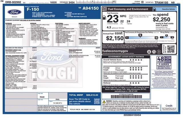 New 2026 Ford F150 Platinum image 1