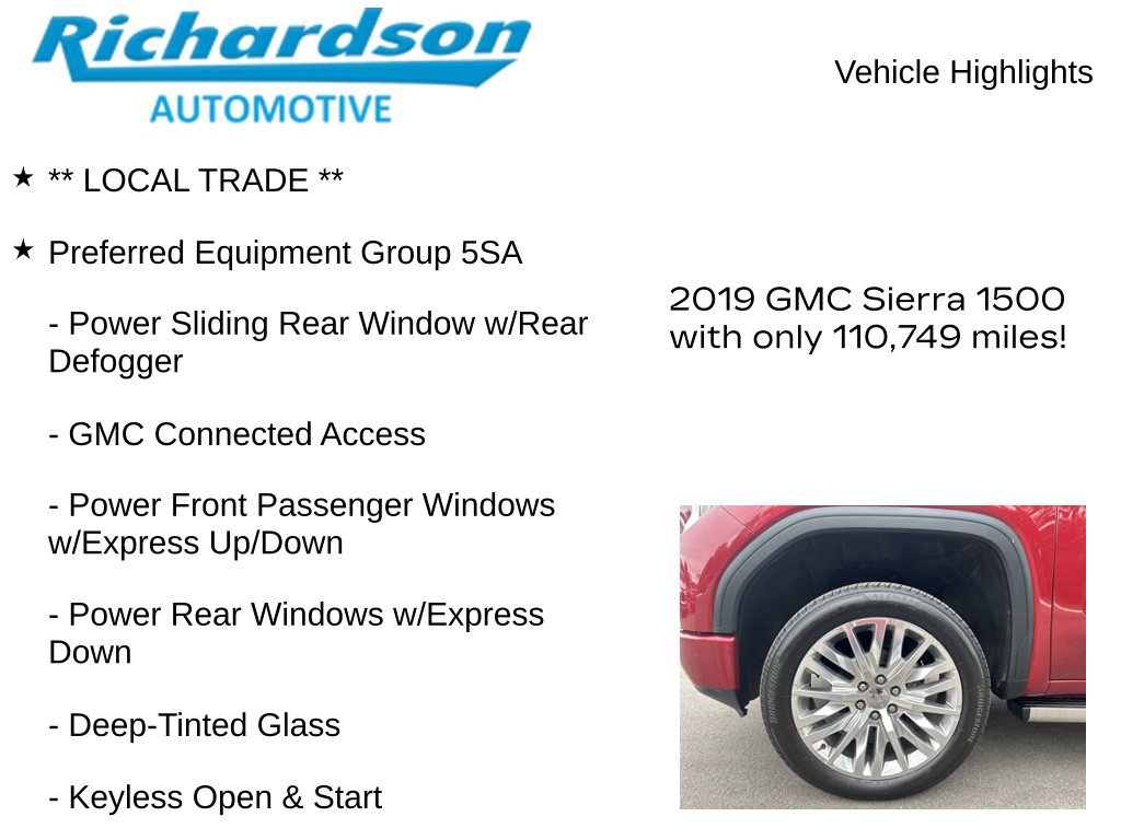 Used 2019 GMC Sierra 1500 Denali w/ Denali Ultimate Package AWD/4WD image 13
