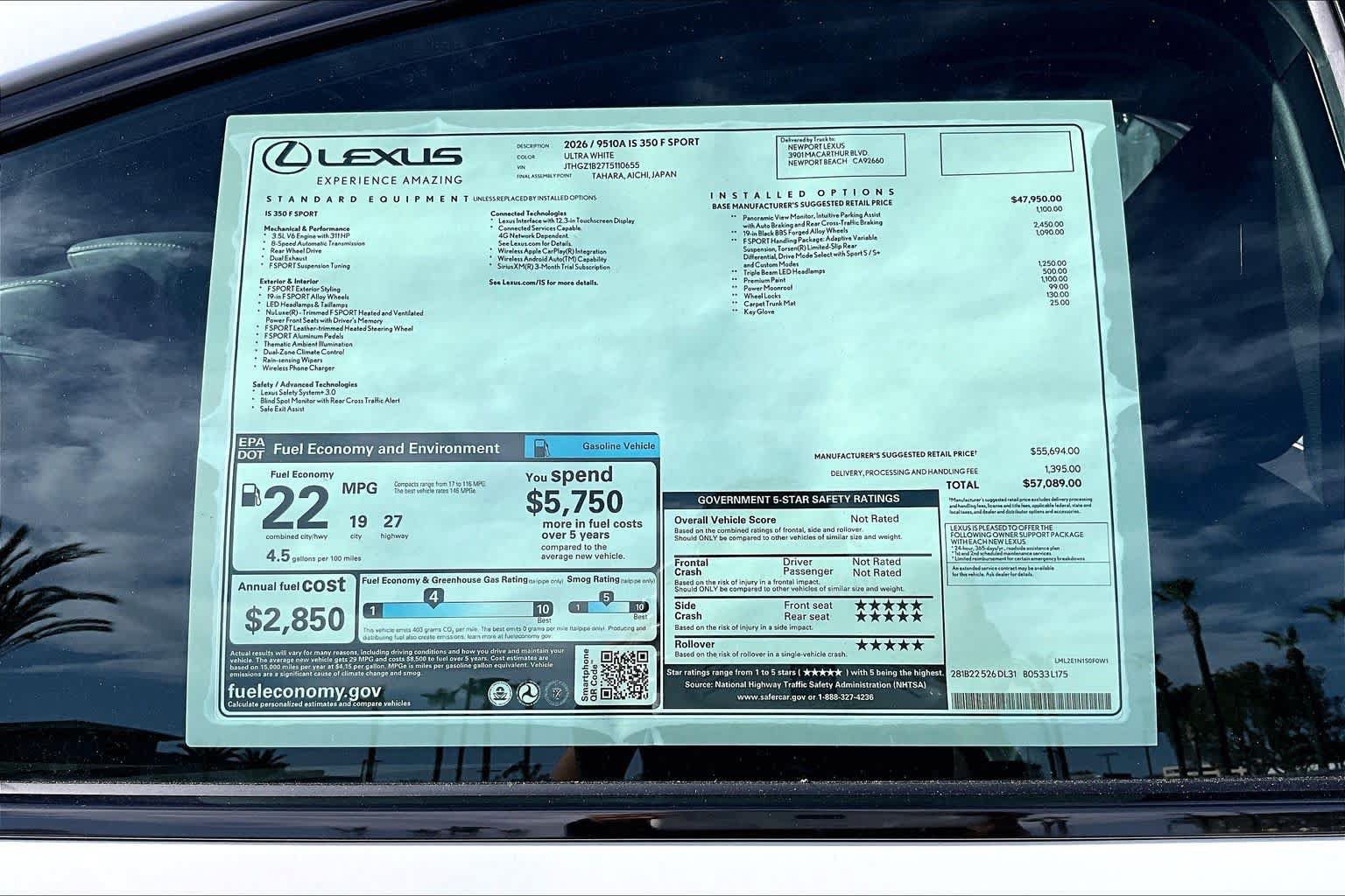 New 2026 Lexus IS 350 F Sport RWD image 22