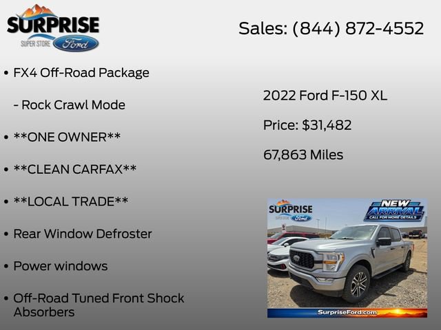Used 2022 Ford F150 XL w/ STX Appearance Package AWD/4WD image 16