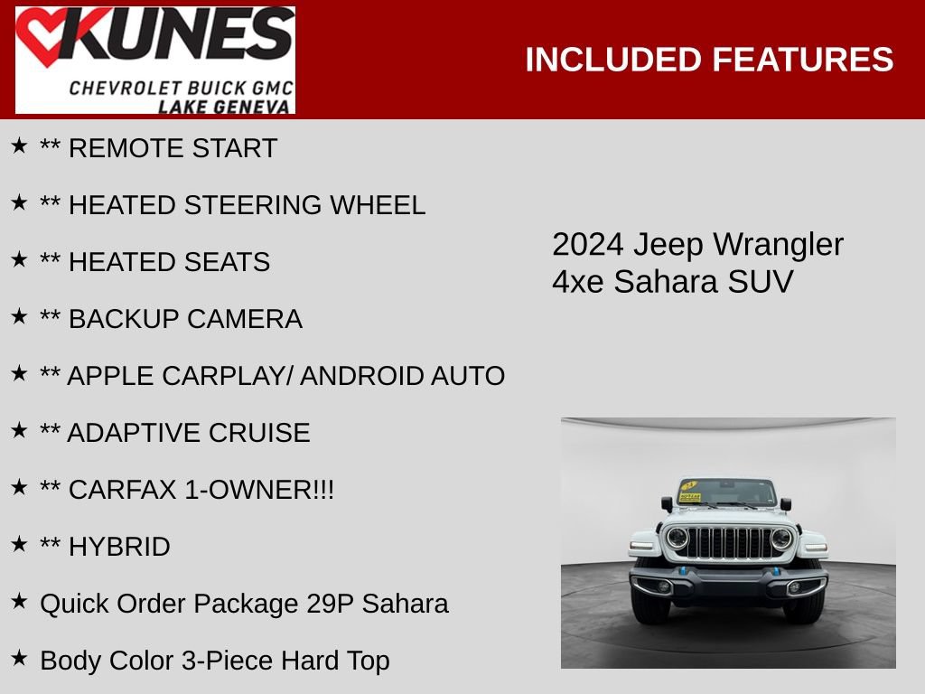 Used 2024 Jeep Wrangler Unlimited Sahara AWD/4WD image 2