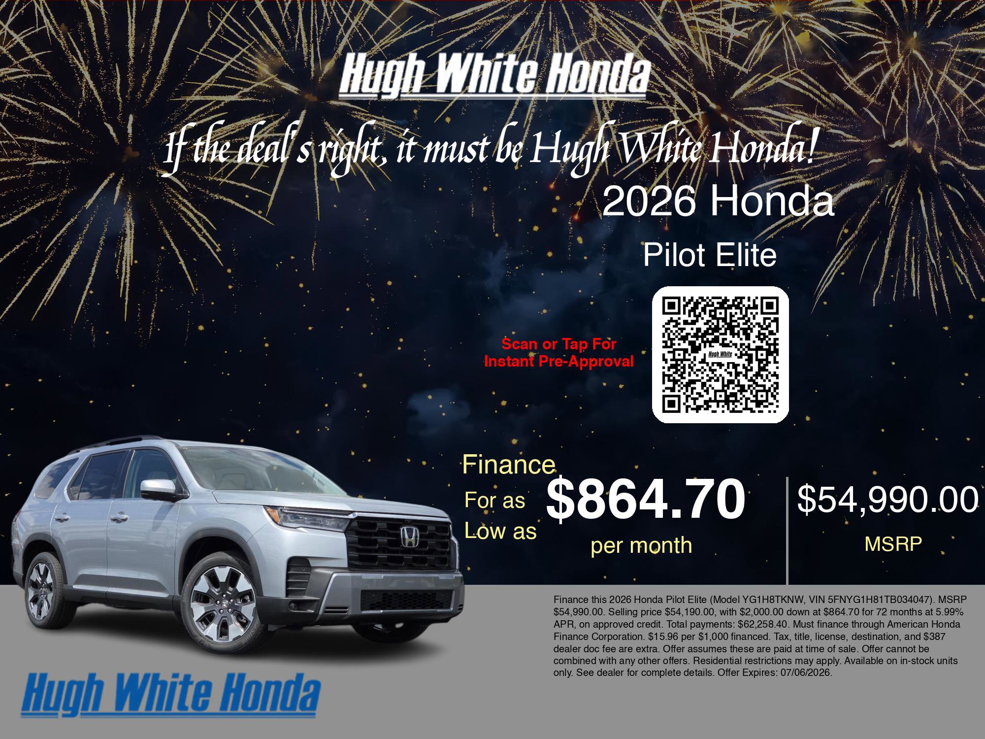 New 2026 Honda Pilot Elite image 7