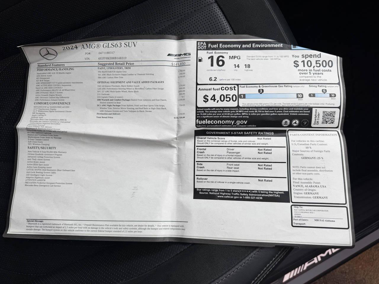 Used 2024 Mercedes-Benz GLS 63 AMG 4MATIC image 21