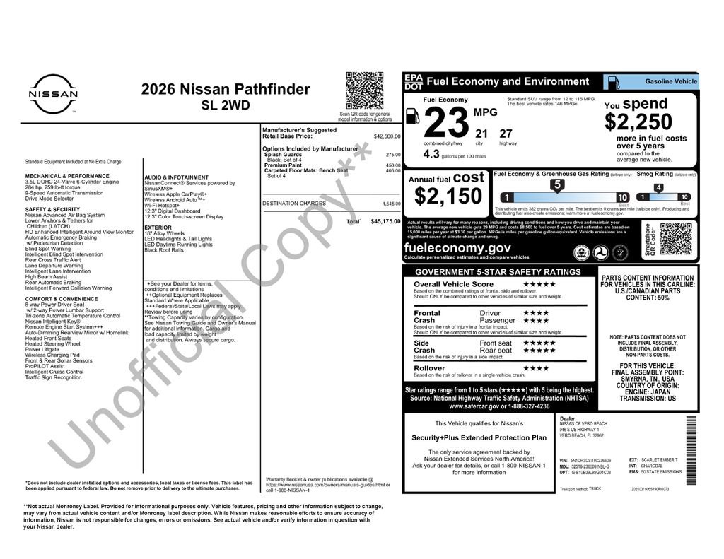 New 2026 Nissan Pathfinder SL image 32