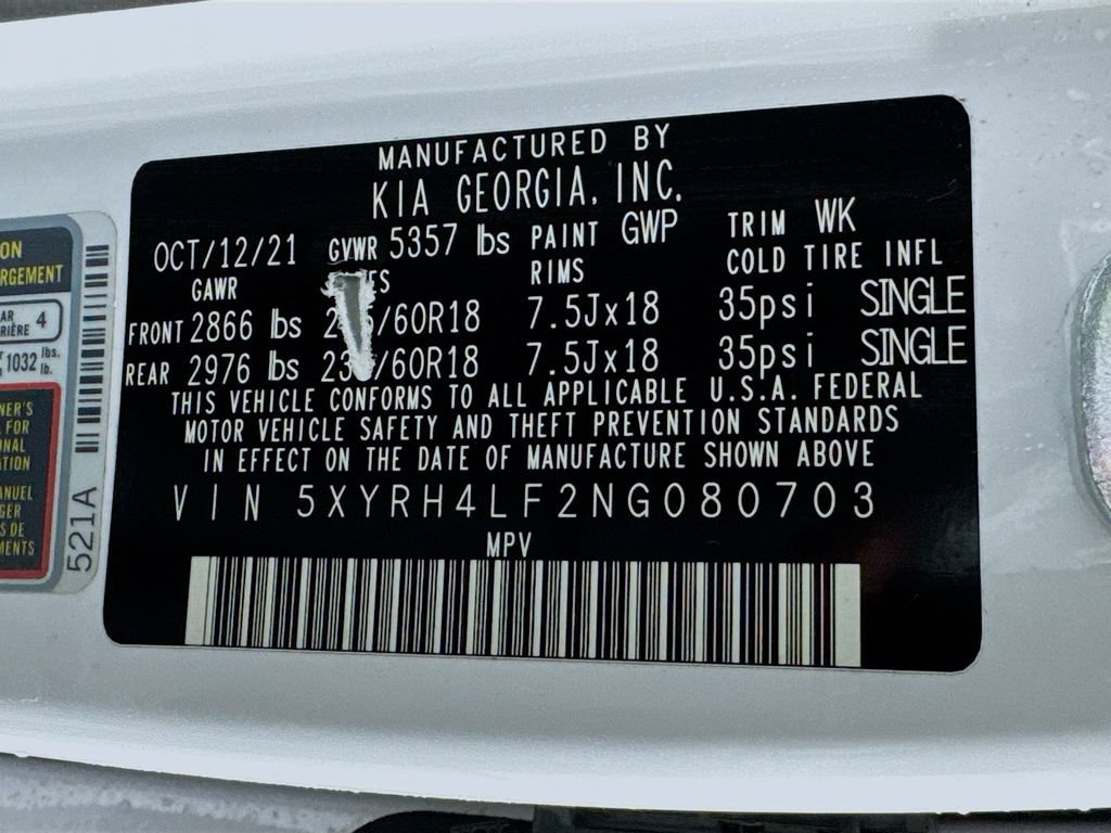 Used 2022 Kia Sorento EX w/ Panoramic Sunroof Package FWD image 36