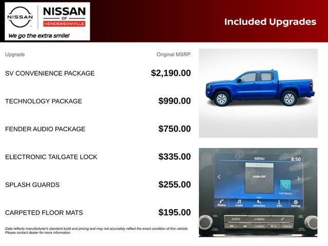 New 2024 Nissan Frontier SV w/ SV Convenience Package RWD image 2