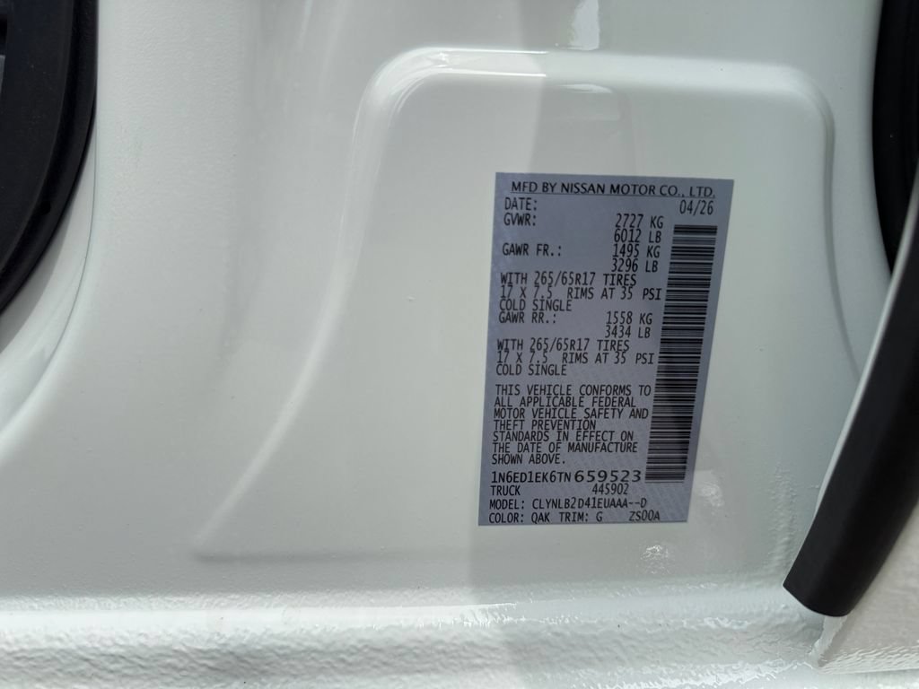 New 2026 Nissan Frontier SV w/ All-Weather Content Package AWD/4WD image 24