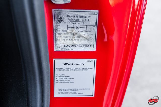 Used 2012 Maserati GranTurismo Sport image 88