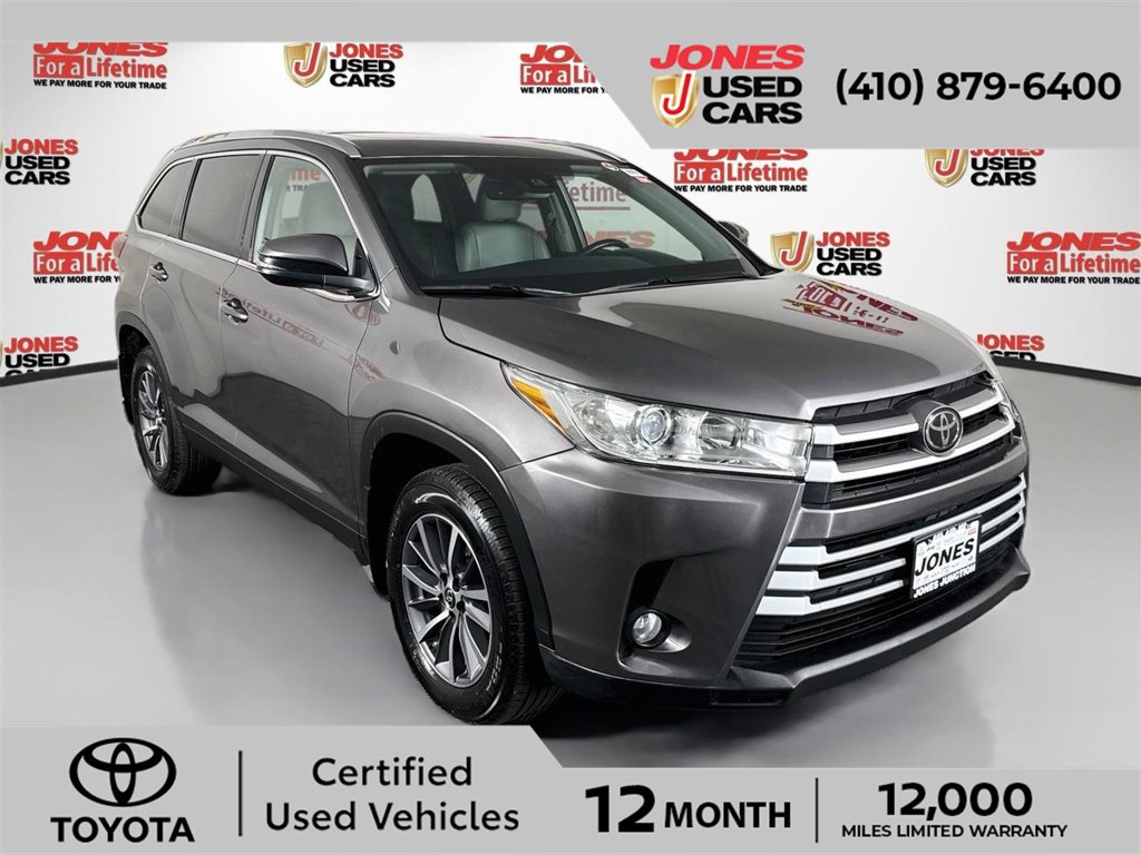 Certified 2019 Toyota Highlander XLE AWD/4WD image 1