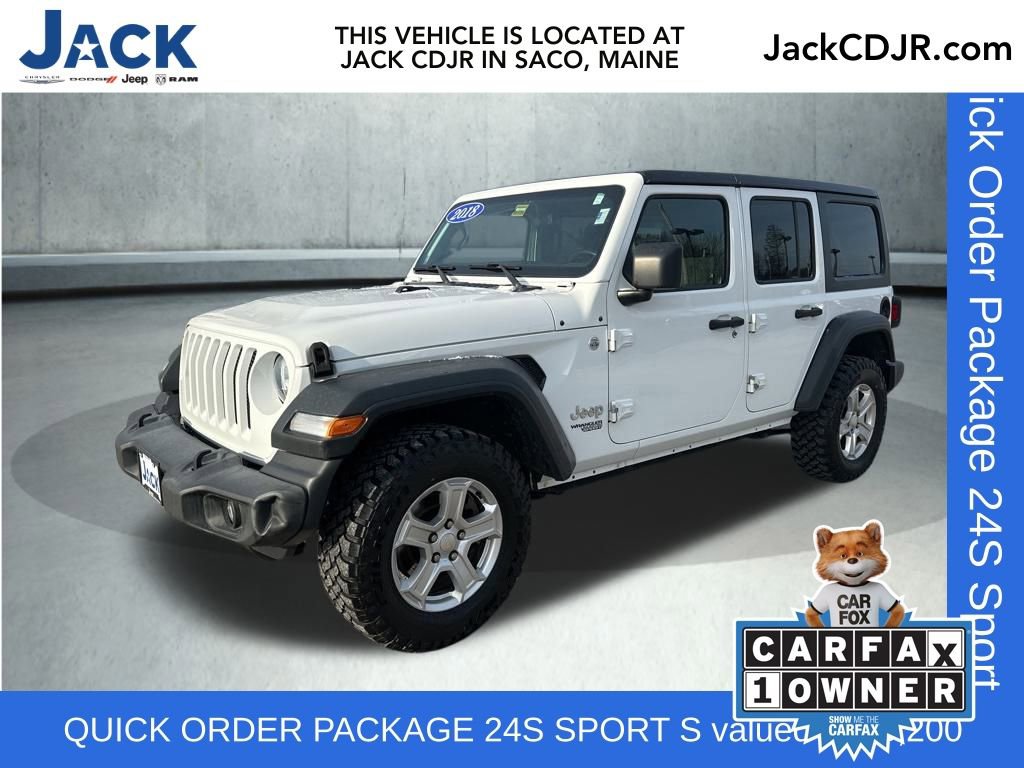 Used 2018 Jeep Wrangler Unlimited Sport S