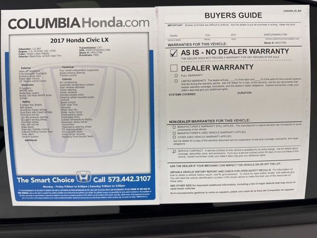 Used 2017 Honda Civic LX image 36