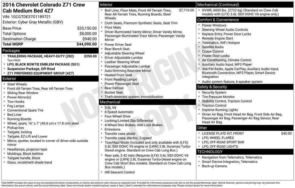 Used 2016 Chevrolet Colorado Z71 image 26