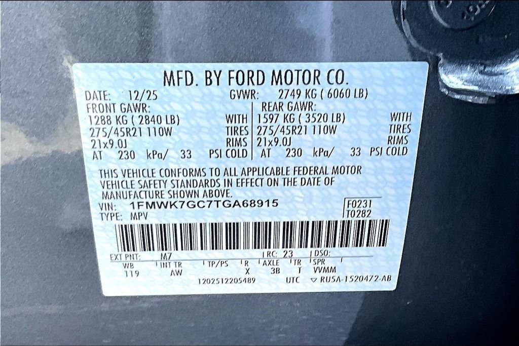 New 2026 Ford Explorer ST w/ Sun And Sound Package RWD image 13