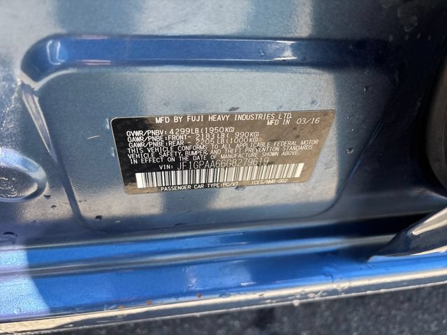 Used 2016 Subaru Impreza 2.0i AWD/4WD image 9