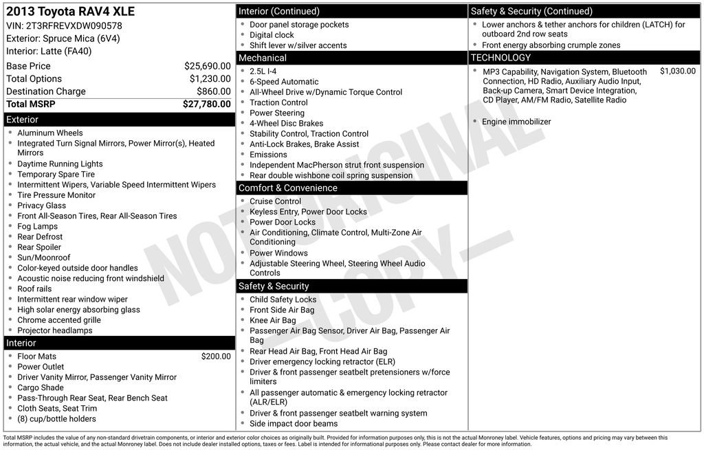 Used 2013 Toyota RAV4 XLE image 6