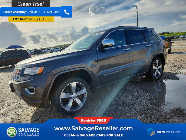 Used 2014 Jeep Grand Cherokee Overland w/ Advanced Technology Group AWD/4WD image 1
