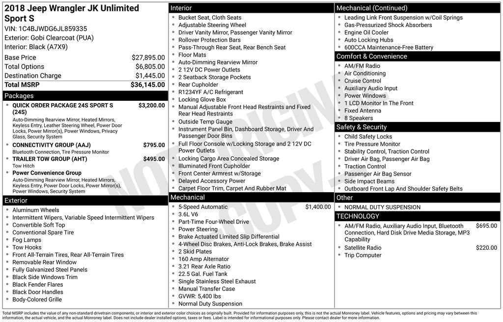 Used 2018 Jeep Wrangler Unlimited Sport S image 32