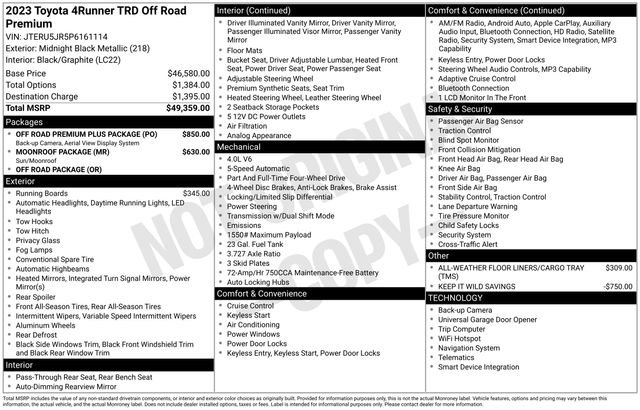 Used 2023 Toyota 4Runner TRD Off-Road Premium w/ Off Road Premium Plus Package image 13