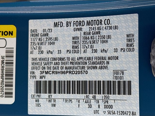 Used 2023 Ford Bronco Sport Heritage Limited AWD/4WD image 32