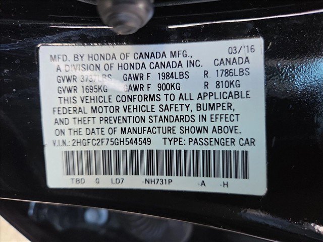 Used 2016 Honda Civic EX image 23