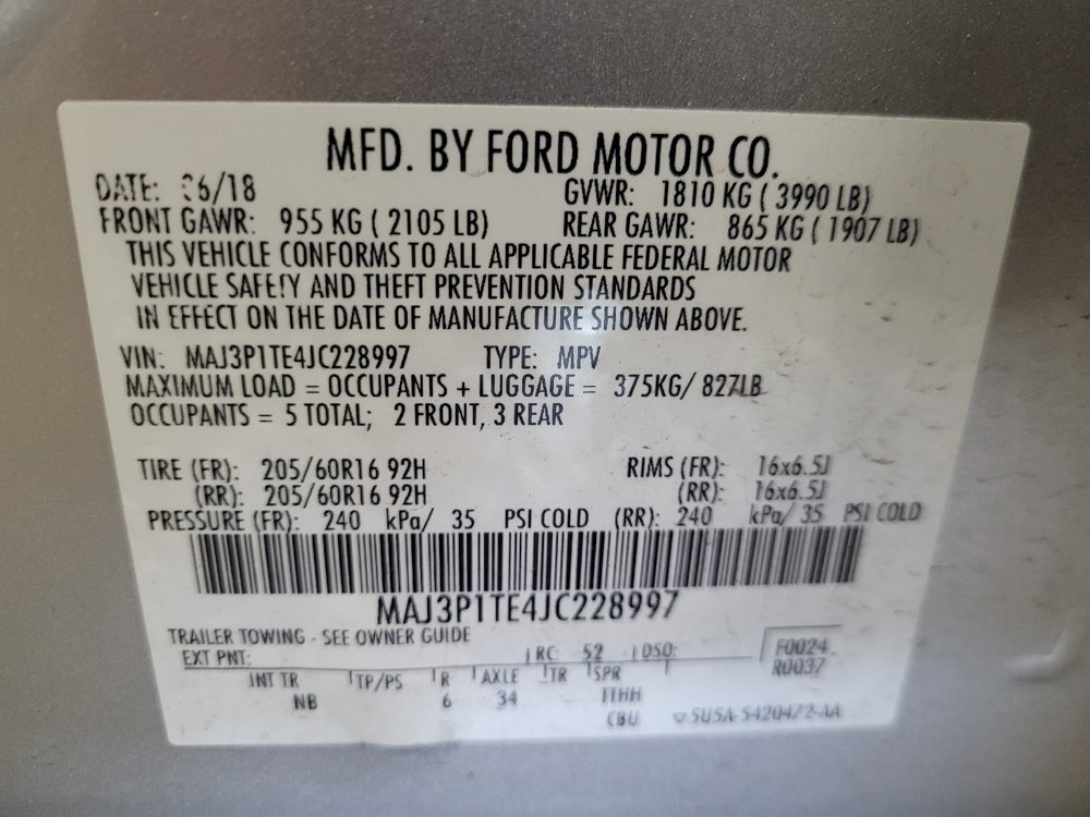Used 2018 Ford EcoSport SE w/ SE Convenience Package FWD image 33