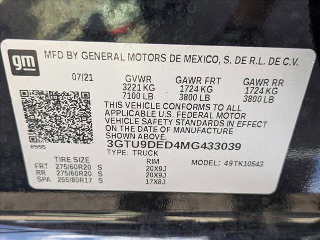 Used 2021 GMC Sierra 1500 SLT w/ SLT Premium Package image 22