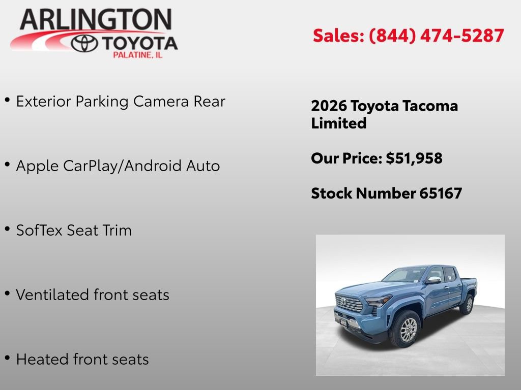 New 2026 Toyota Tacoma Limited image 12
