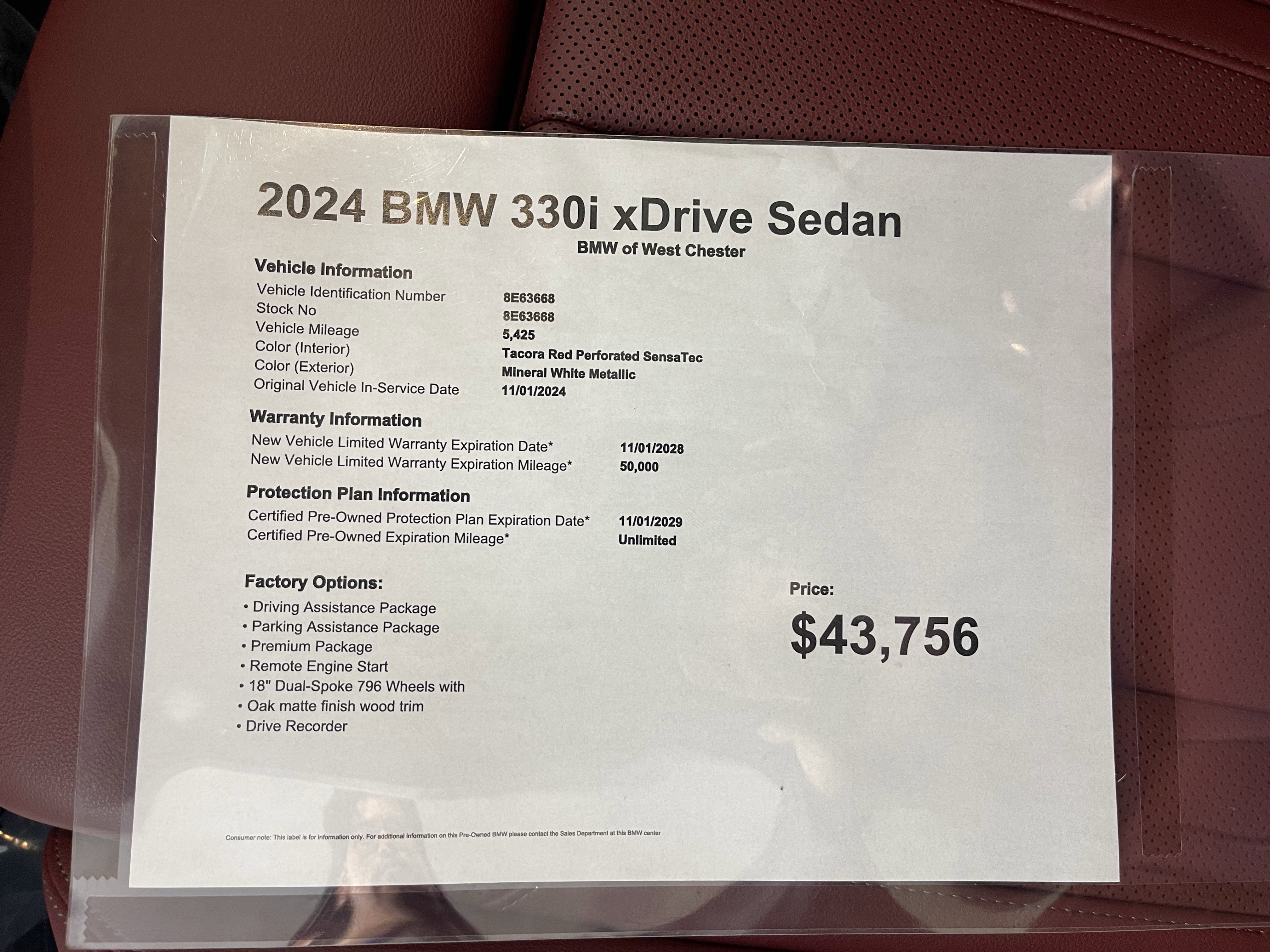 Certified 2024 BMW 330i xDrive 330i xDrive w/ Premium Package image 18