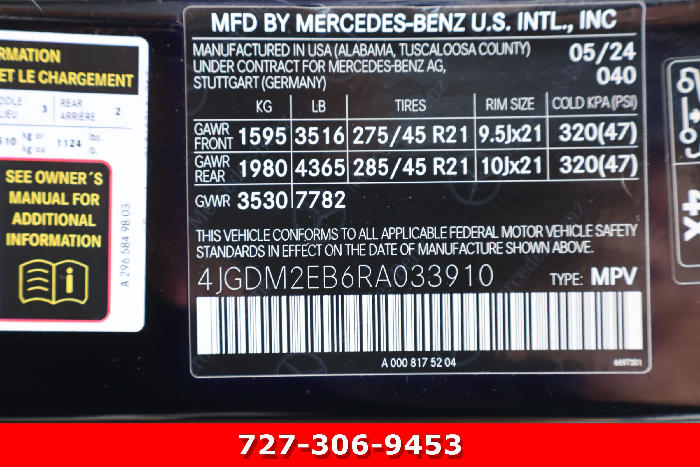 Used 2024 Mercedes-Benz EQS 450+ 4MATIC SUV image 30