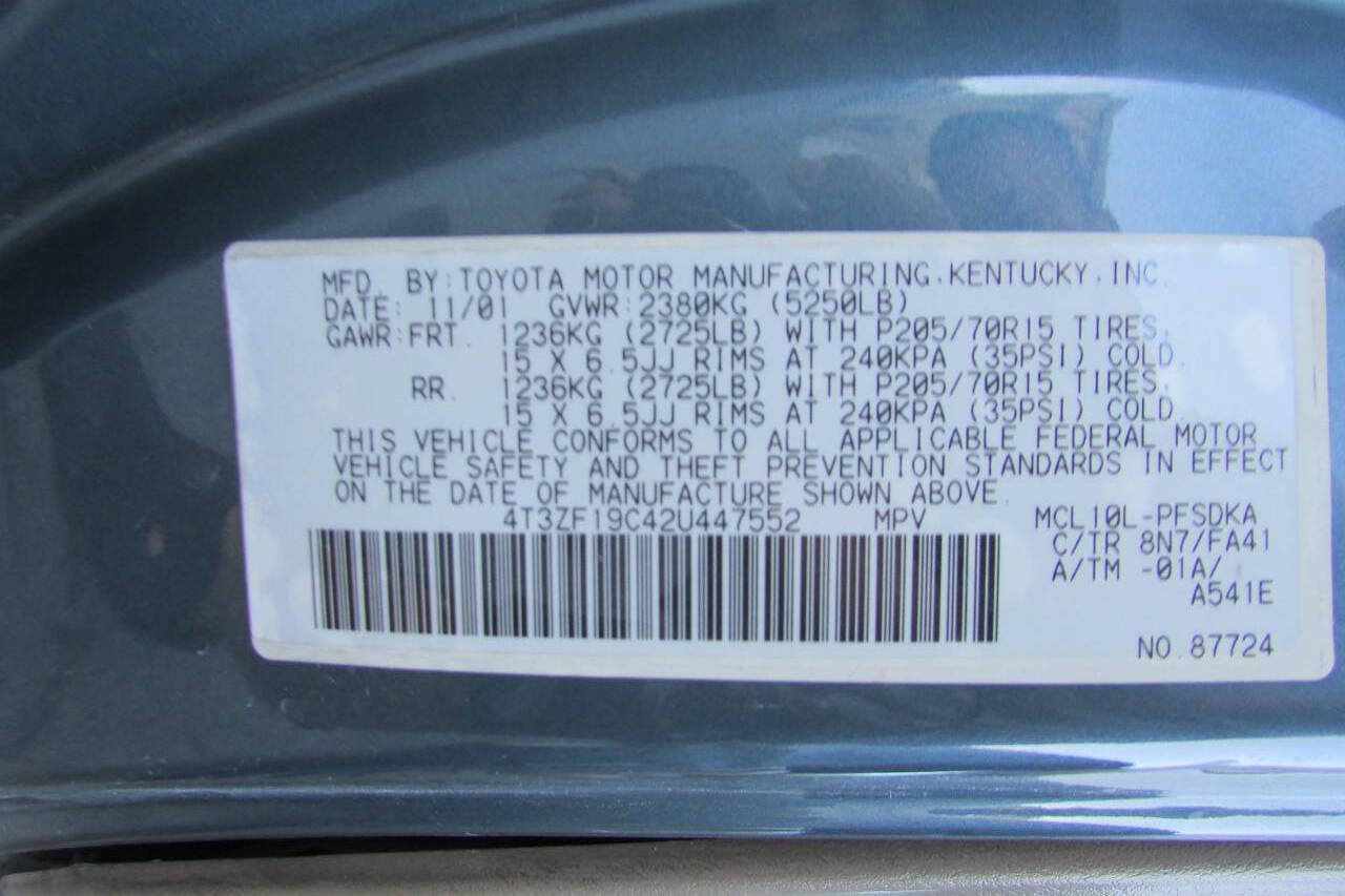 Used 2002 Toyota Sienna CE FWD image 14