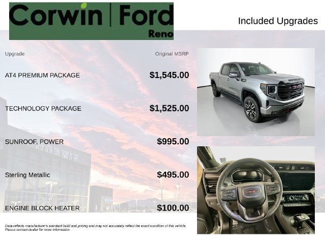 Used 2025 GMC Sierra 1500 AT4 w/ AT4 Premium Package AWD/4WD image 3