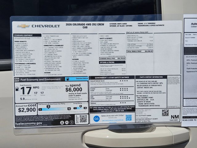 New 2026 Chevrolet Colorado ZR2 AWD/4WD image 18