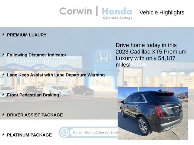 Used 2023 Cadillac XT5 Premium Luxury w/ Platinum Package image 7
