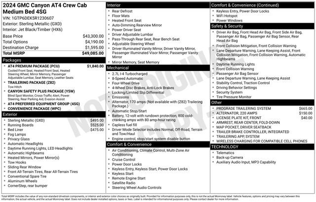 Certified 2024 GMC Canyon AT4 w/ AT4 Premium Package AWD/4WD image 17
