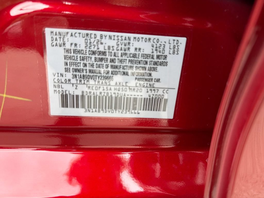 New 2026 Nissan Sentra SR w/ Floor Mat Package FWD image 30