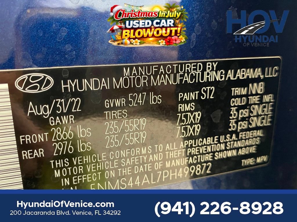 Certified 2023 Hyundai Santa Fe Limited FWD image 45