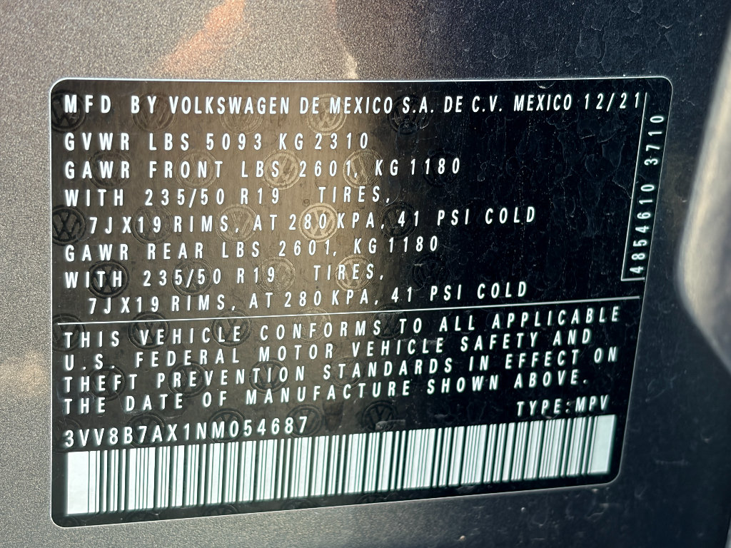 Used 2022 Volkswagen Tiguan SE R-Line AWD/4WD image 33