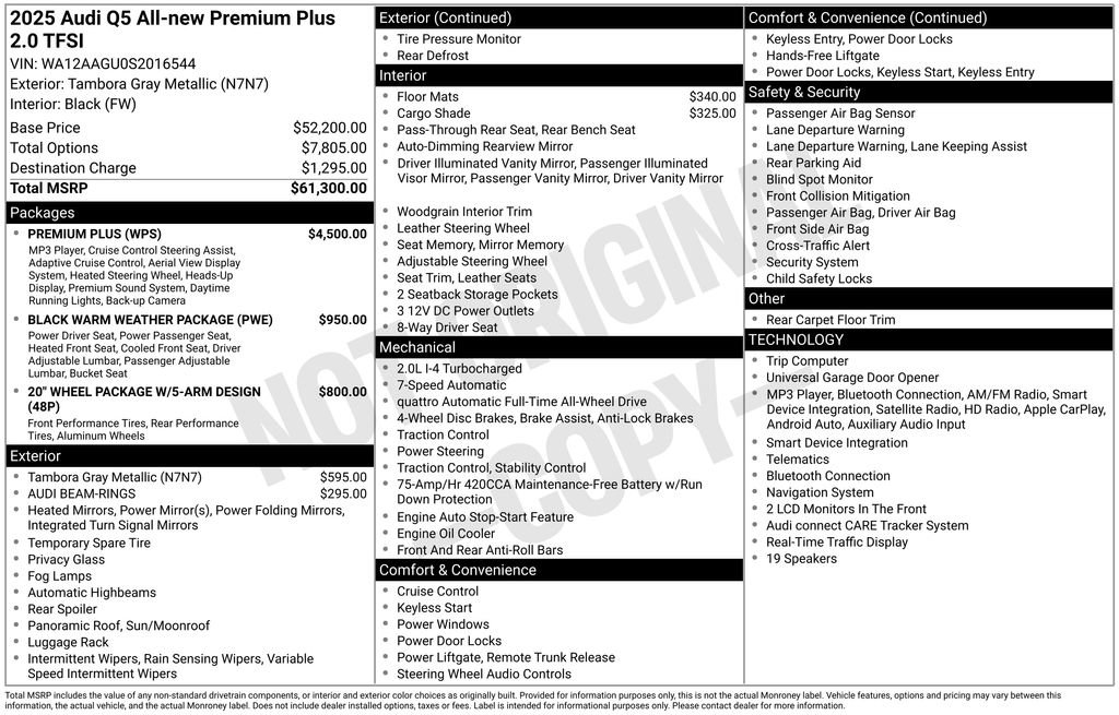 Certified 2025 Audi Q5 Premium w/ Premium Plus AWD/4WD image 3