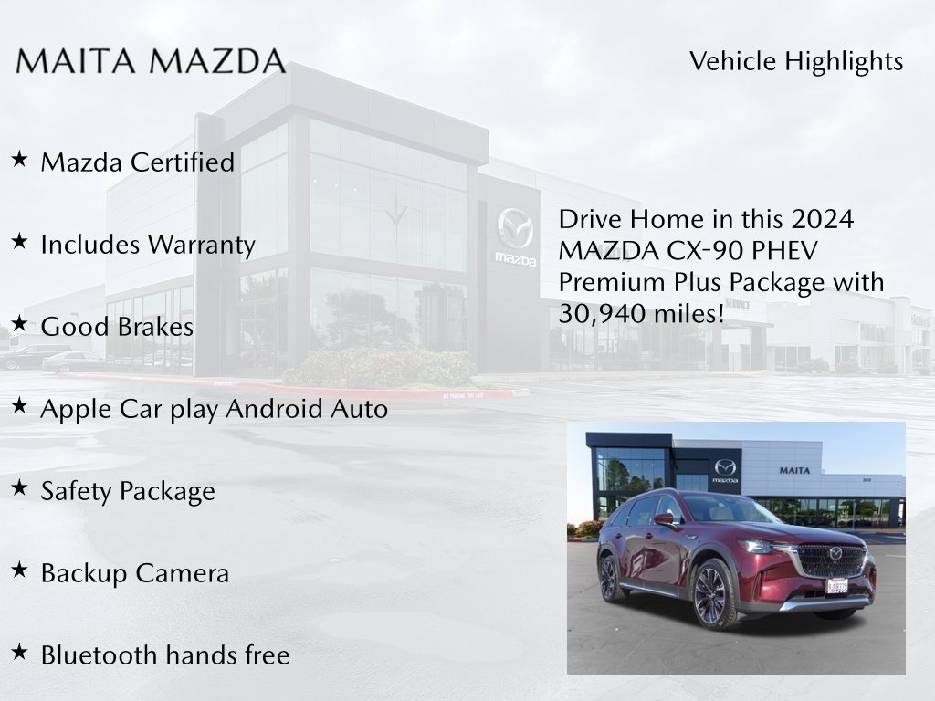 Certified 2024 MAZDA CX-90 Plug-In Hybrid w/ Premium Plus AWD/4WD image 7