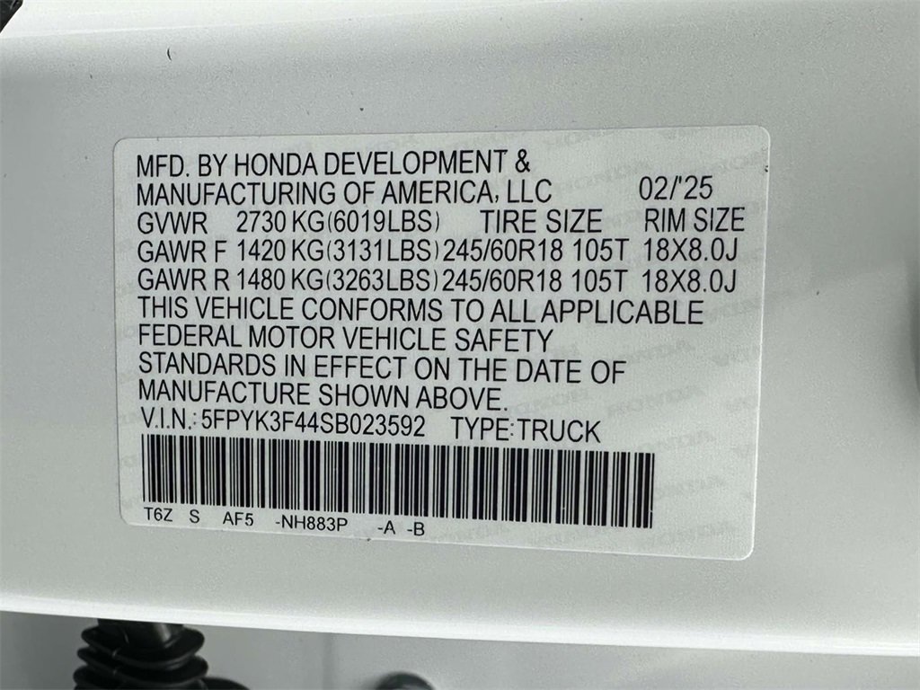 New 2025 Honda Ridgeline RTL+ image 29