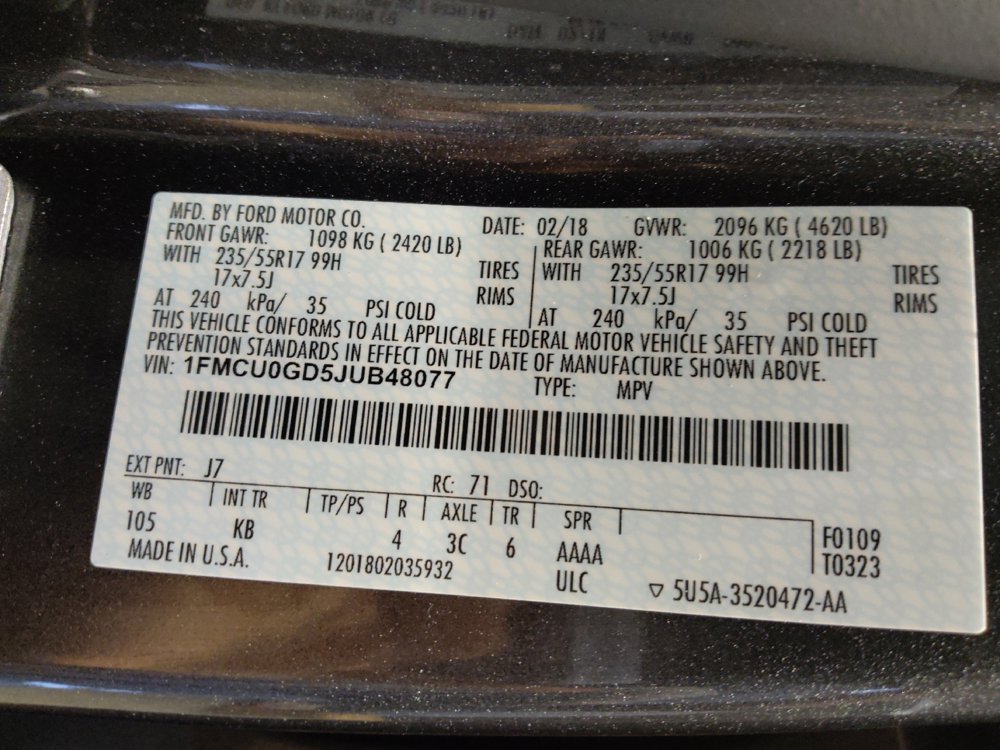 Used 2018 Ford Escape SE image 33