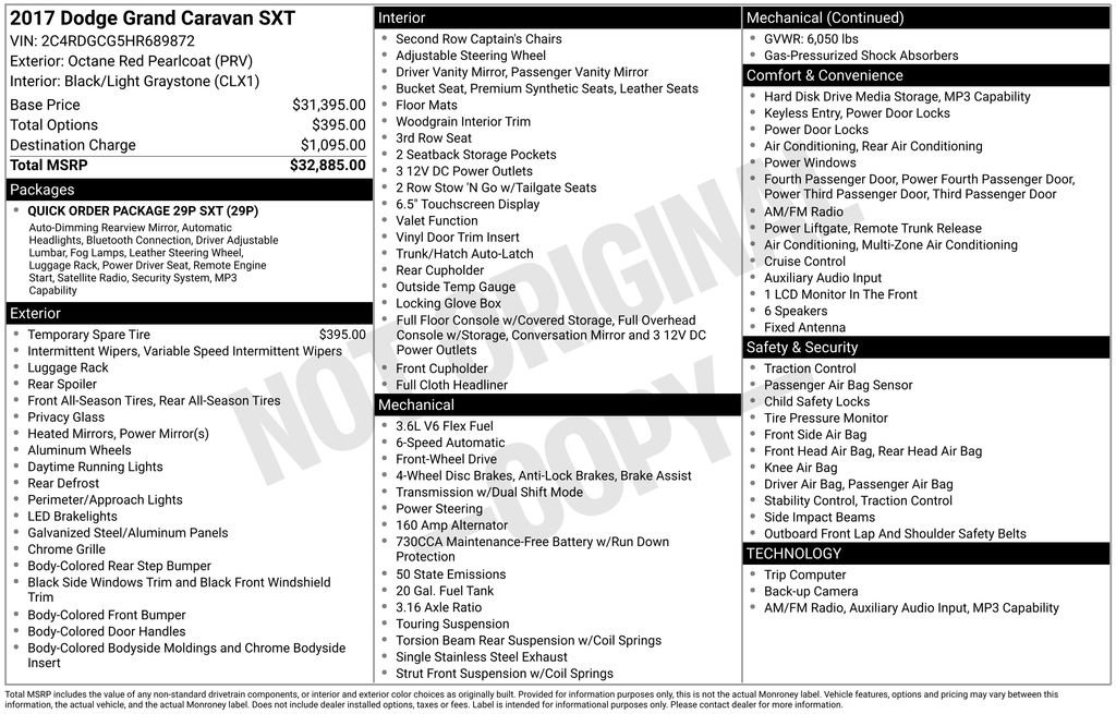 Used 2017 Dodge Grand Caravan SXT FWD image 36