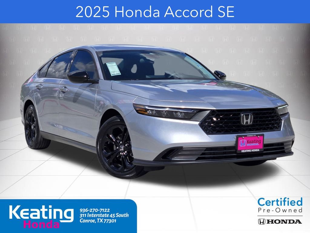 Certified 2025 Honda Accord SE