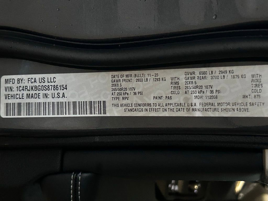 New 2025 Jeep Grand Cherokee L Limited image 25